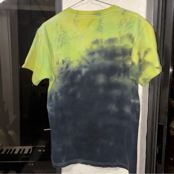 MISFITS Tie-Dye Tee - Lime Green and Black Fade - Picture 4 of 4